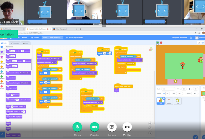 Fun Tech Adventures poursuit ses cours… en ligne !