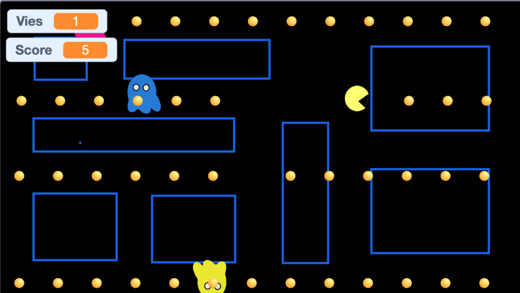 Jeu de Pacman codé avec Scratch